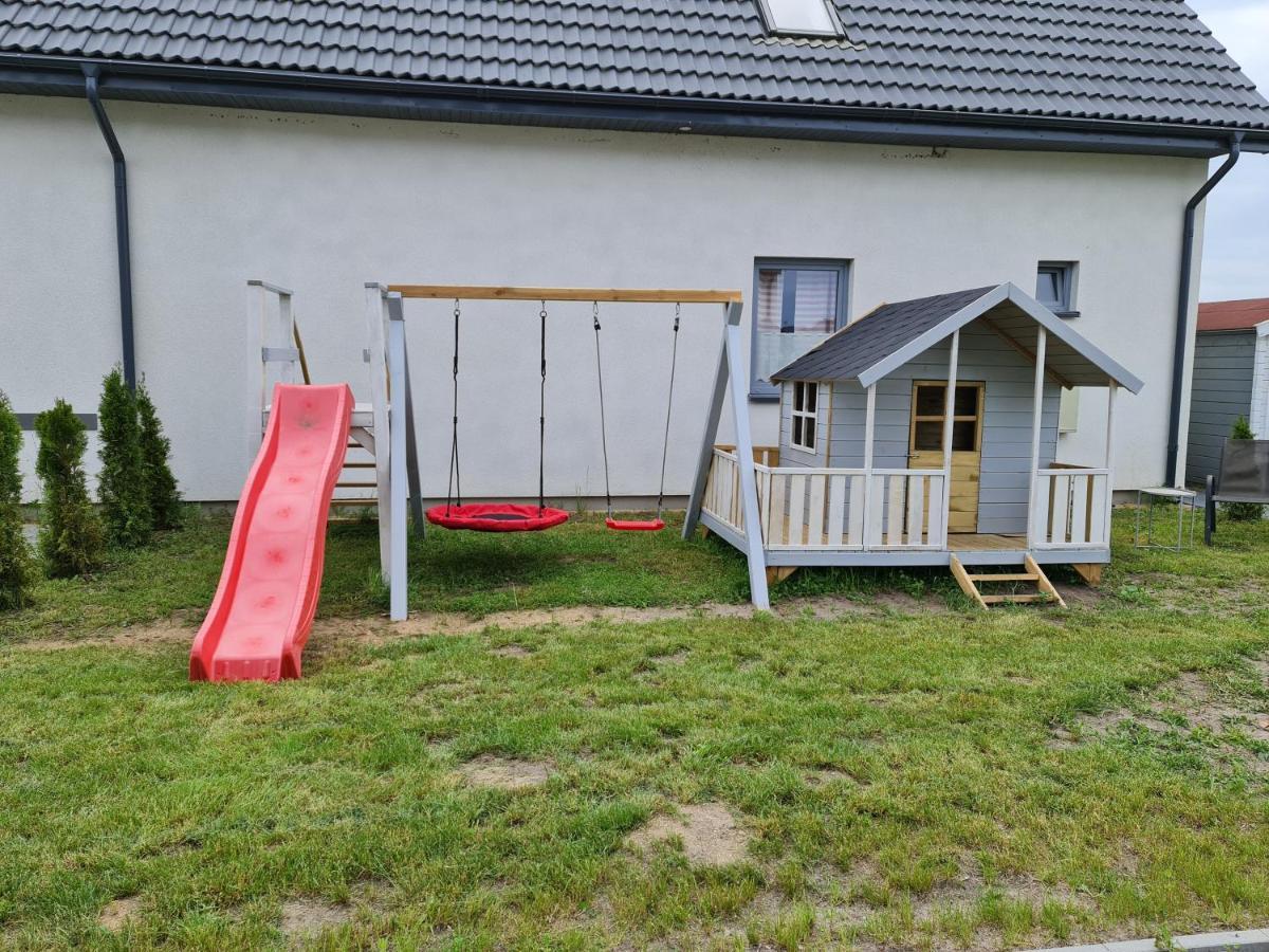 Domki Osada Kalinowa Leba Nowecin Sauna Exteriör bild