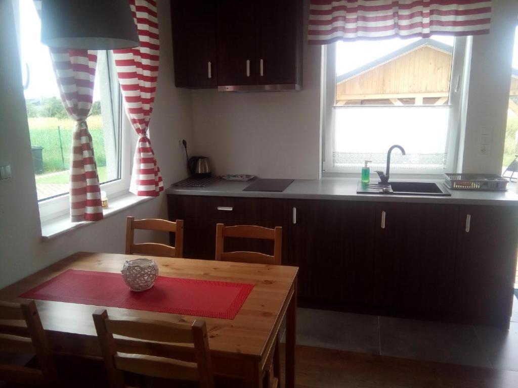 Domki Osada Kalinowa Leba Nowecin Sauna Exteriör bild
